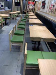 Wholesale Solid Wood Restaurant Booth Style Dining Set Table and Chair Space Saving from china suppliers