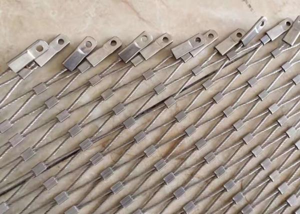 Balustrade Anti Corrosion Stainless Steel 316 Wire Rope Mesh For Protection And