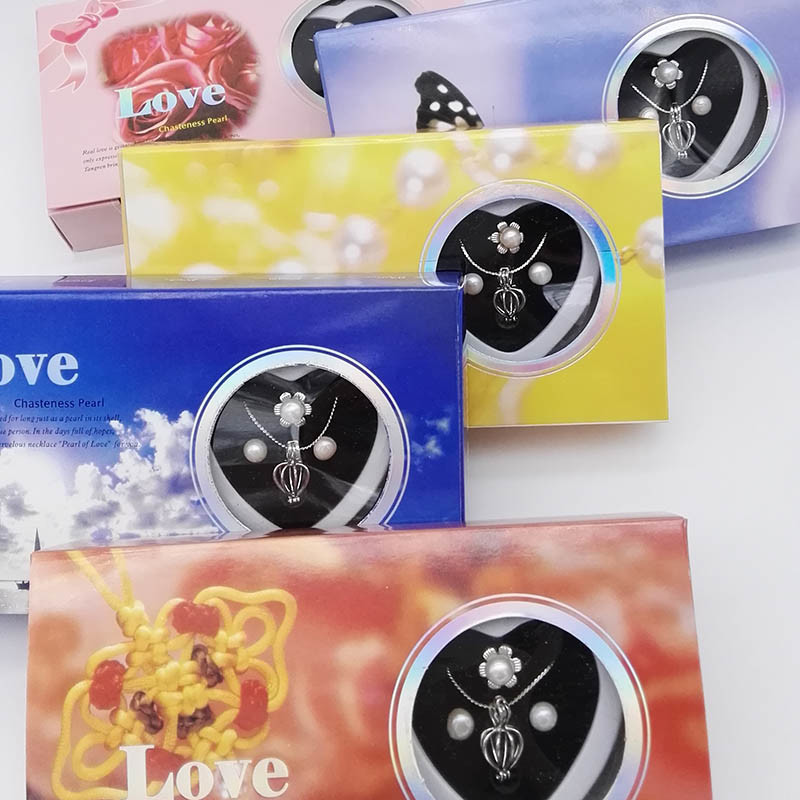 Promotion Gifts Love Pearl 3PCS included Chain Necklace with one Drop Pendant , Ring , Earrings