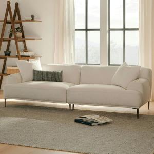Wholesale 5 Star Hotel Luxury Modular Linen Fabric White Sectional Sofa For Room from china suppliers