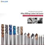 CNC Carbide End Mills 2 3 4 Flute Tungsten Machine Milling Cutter Tools Metal