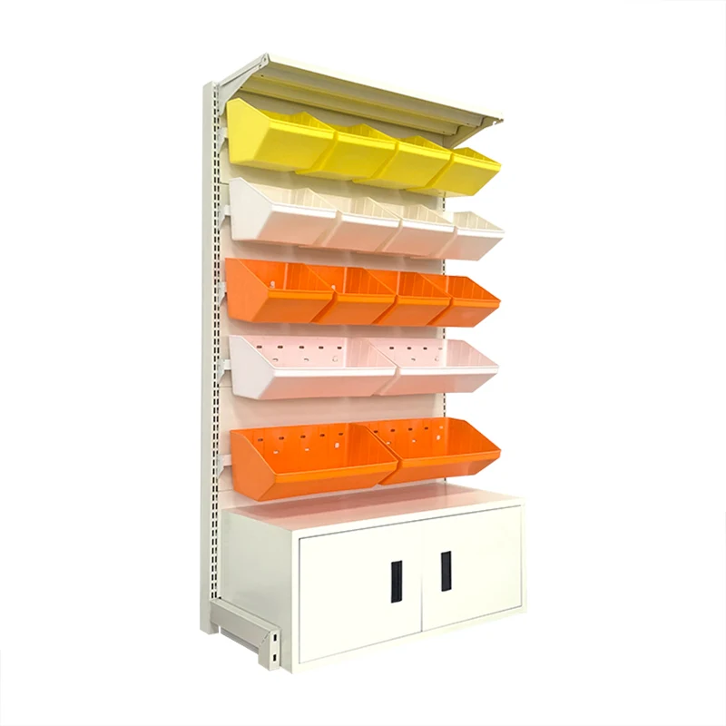 Customized Color Size supermarket convenience gondola snack shelf snack display racks candy supermarket shelves