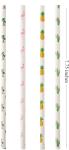 Hawaiian Tropical Party Pineapple 12mm Paper Straws Luau Decorations