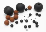 Heat Resistant FKM Solid Rubber Ball For Screen Cleaning / Air Restriction