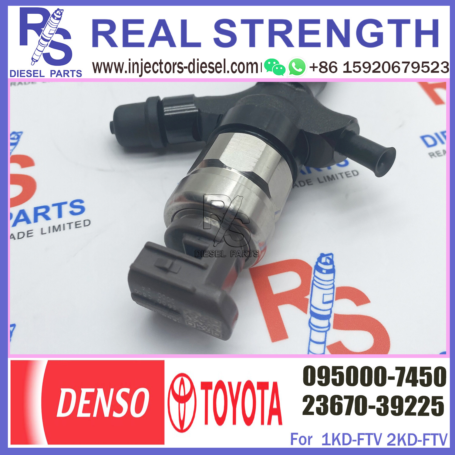 diesel fuel injector Common Rail Fuel Injector 095000-7450 23670-39225 For DEN-SO for TOY-OTA 095000-7450 23670-39225