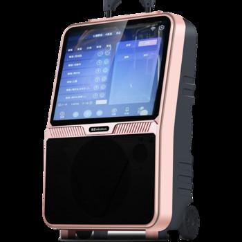 Wooden home karaoke box 8 inch sound audio portable party sound box bluetooth