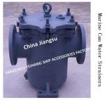 IMPA872009 Through Flange Cast Iron Cylindrical Sea Water Filter For Marine