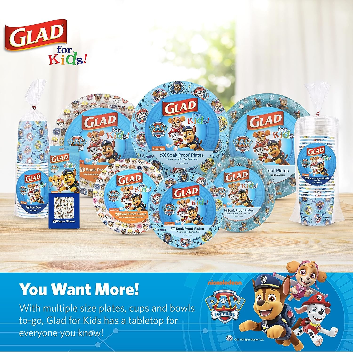 Glad for Kids Paw Patrol Paper Cups Disposable Paper Cups with Paw Patrol Design for Kids Heavy Duty Disposable Paper C