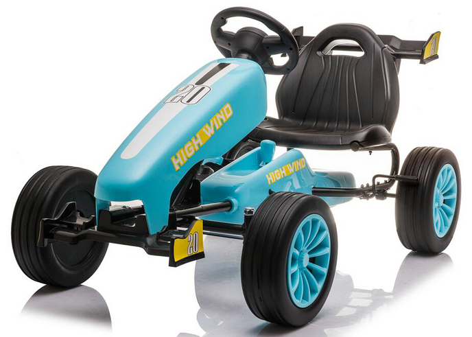 Adjustable Seat 4-Wheel Ride On Pedal Kart Car for Children Aged 3-8 G.W. N.W 15/13KG