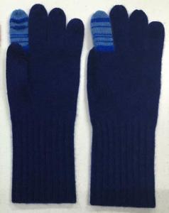 Wholesale 7GG Stripe Finger Womens Knitted Gloves , Long Jersey Knit Tech Gloves from china suppliers