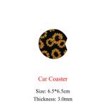 Car Accessories, Sunflower Neoprene Car Accessories Seat Cover And Foot Mat Set