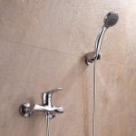 Single Handle Brass Bathroom Shower Faucets Modern Bathtub Shower Mixer Wall