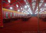 Red Roof Wedding Marquee Tents For 200 People With Clear Windows