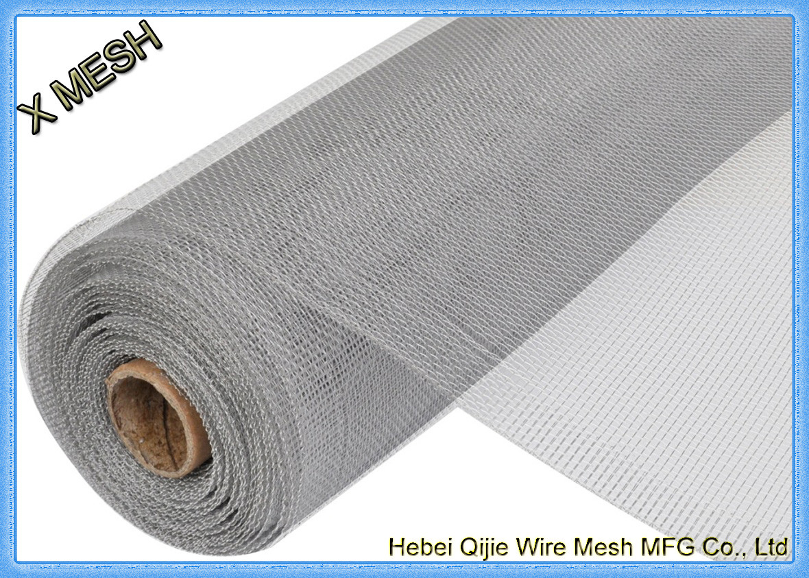 Electro Galvanized Mosquito Screen Roll Insect Mesh Fabric Blue For Windows Screening