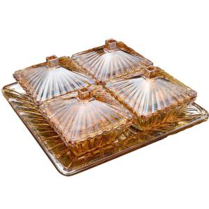 Wholesale Supermarket Dessert Chocolate Candy Glass Split Trays from china suppliers