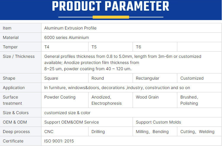 Sliding Door And Window Frame Aluminum Extrusion Parts Custom Surface Treatments