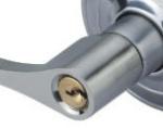 Security Commercial Door Locks Satin Nickel Color Punching Resistance