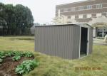 Green Steel Garden Sheds , Galvanized Heavy Duty Steel Storage Sheds