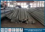 Custom Hot Dip Galvanised Steel Tubular Pole , Metal Electric Power Pole