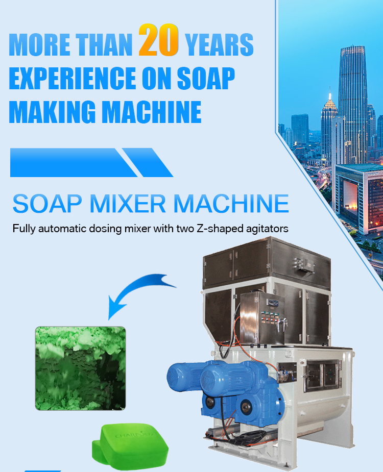 Fully Automatic Toilet Soap Mixer Machine with Additional Capabilities of Granulating
