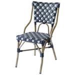 Outdoor Restaurant 0.038CBM Rattan Wicker Bistro Dining Chairs