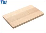 Natural Wood Credit Card 1GB USB Disk Drive Twister UDP Full Color Printing