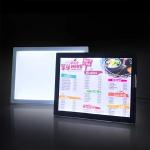 Silicone Edge Light Box Graphics , 10ft Floor Stand Frameless Trade Show Light
