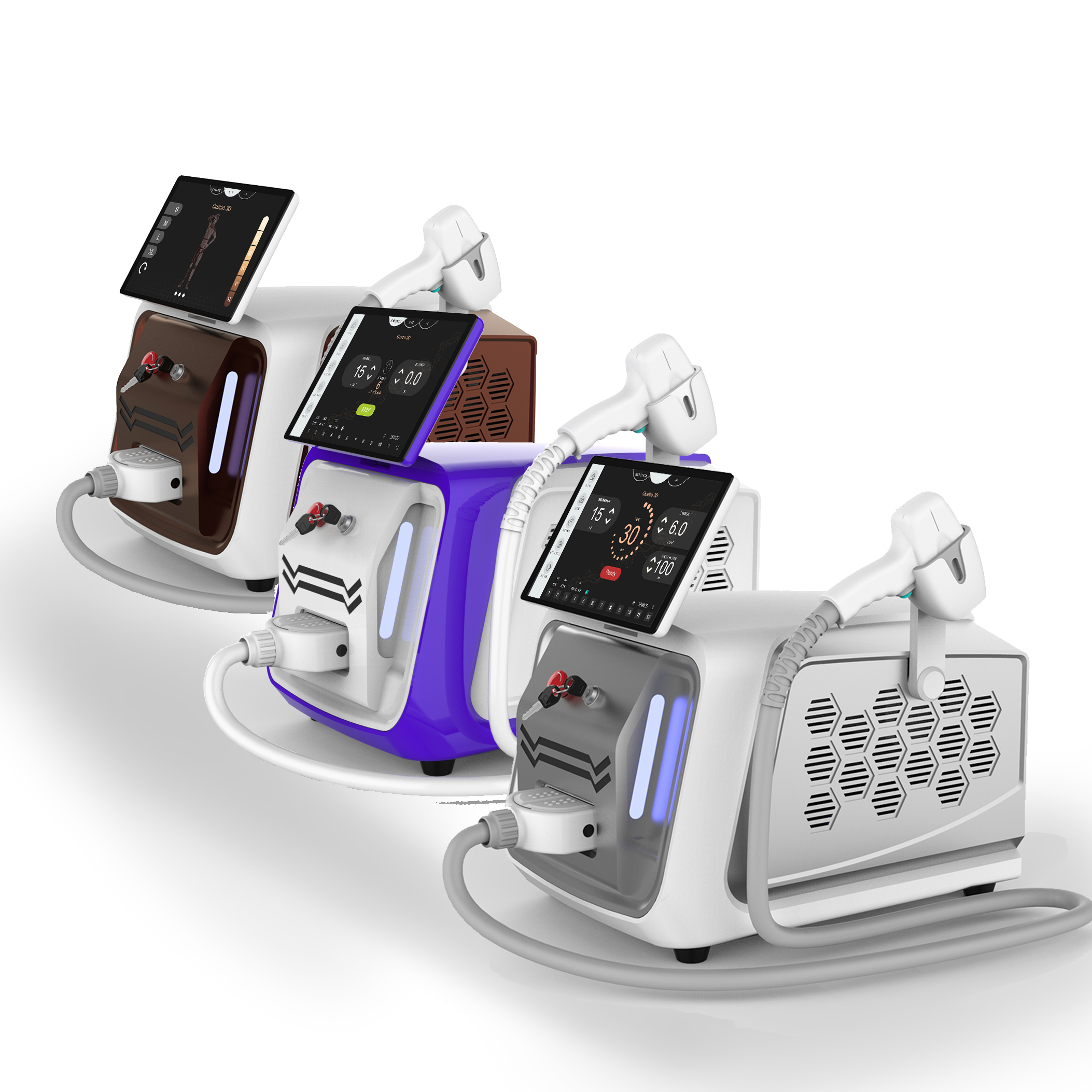 1800W Portable Diode Laser Machine 755nm 808nm 1064nm 940nm Multifunction Beauty Machine
