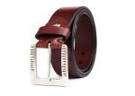 Soft And Comfortable Mens Brown Leather Belt / Casual Male Belts
