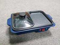 Wholesale 2 In 1 Cooker Household Electric Smokeless Indoor Grill Barbecue BBQ Grill Machine from china suppliers