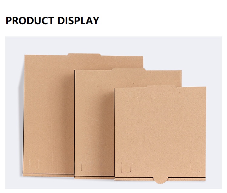 Custom Printing Slice 16 Inch Pizza Boxes With Window Fried Chicken Kraft Corrugated Carton