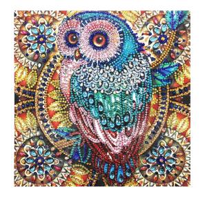 Wholesale 12x12inch Owl Diamond Art Painting Kits Rhinestone Crafts Painting Set For Adults from china suppliers