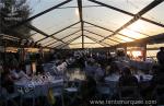 Beautiful Transparent Fabric clear top tent rental , outdoor party tents