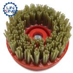 Leather Surface Grinding Round Steel Brush with Diamond and Diamond Abrasive