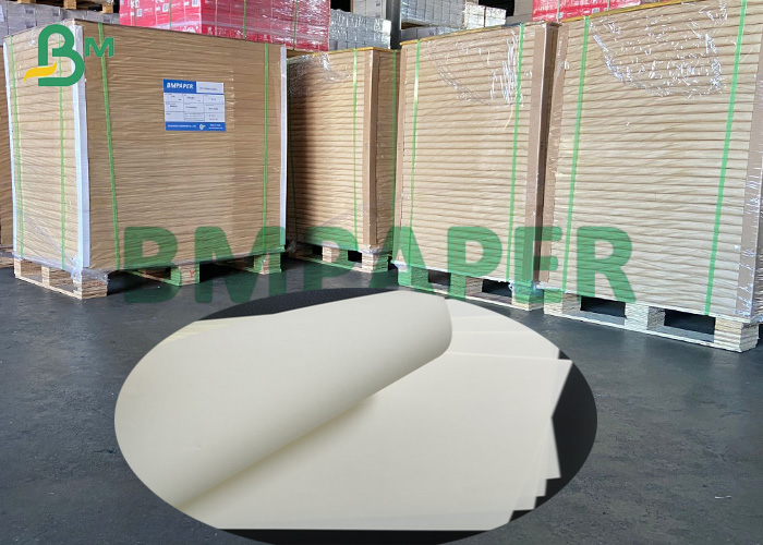 80g 20lb Beige Glazed Printing Paper Thin Woodfree Writing Paper For Notebook