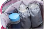 Polyester Cute Baby Diaper Backpack Rose Color Eco Friendly Advantage