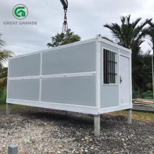 Wholesale Folding Prefab Site Office Container House With Polyurethane Foam Wall from china suppliers
