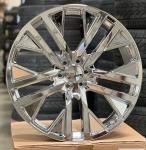 Chrome Gmc / Chevy Rims Snowflake Passenger Car Wheels 22 Inch Avalanche Ltz