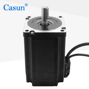 Wholesale 86X86mm NEMA 34 Closed Loop Motor HBS86H 8.5Nm 37mm Shaft 6A 3.24V DC from china suppliers