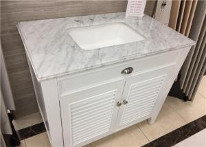 Wholesale 22&quot; X 37&quot; Carrera Marble Bathroom Countertops High Polish With Rectangle Cutout from china suppliers
