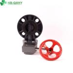 QX Manual Flange Butterfly Valve for Sea Water EPDM Rubber Seat PVC Control