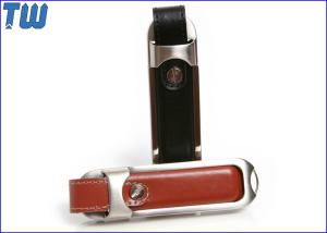 Wholesale Long Stick Leather 4GB Pendrive Disk Product Smooth Metal Edge from china suppliers