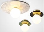 Natural marble Nordic villa corridor ceiling lamp designer homestay art creative