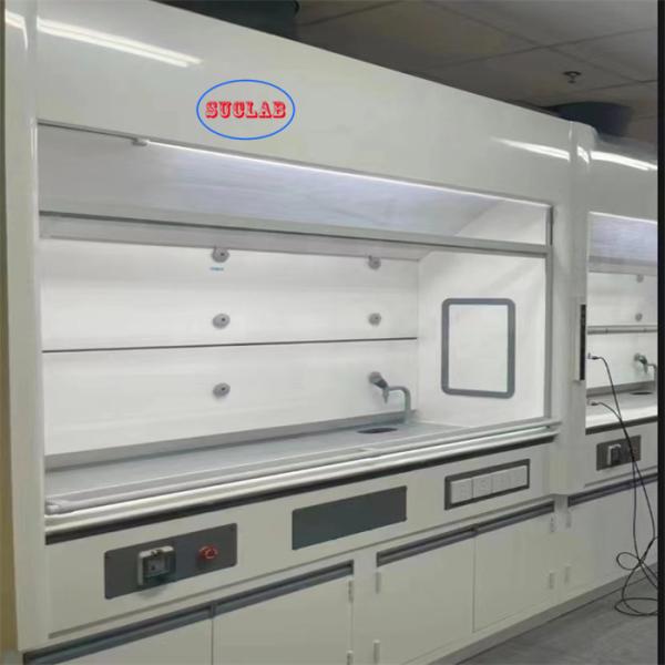 Wall Mounted Chemical Fume Hood Lab Ventilation Hood with 400m3/h Airflow - 1