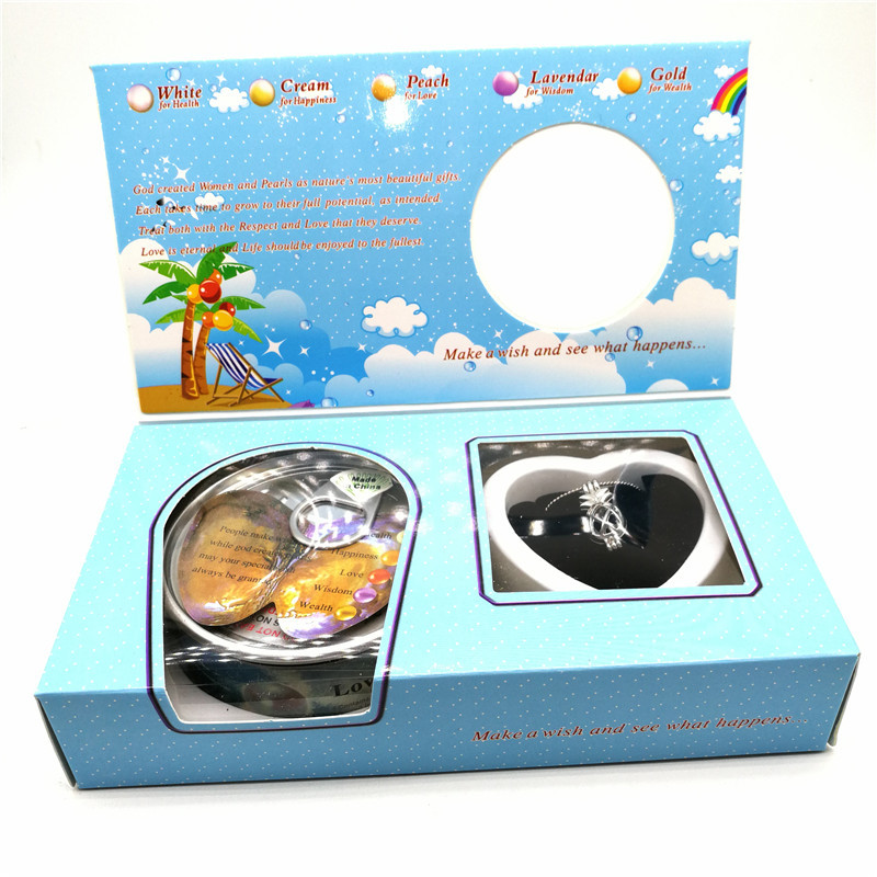 Nice Gift Love Pearl and Wish Pearl Gift Set With Neckalce and Pineapple Cage Pendant