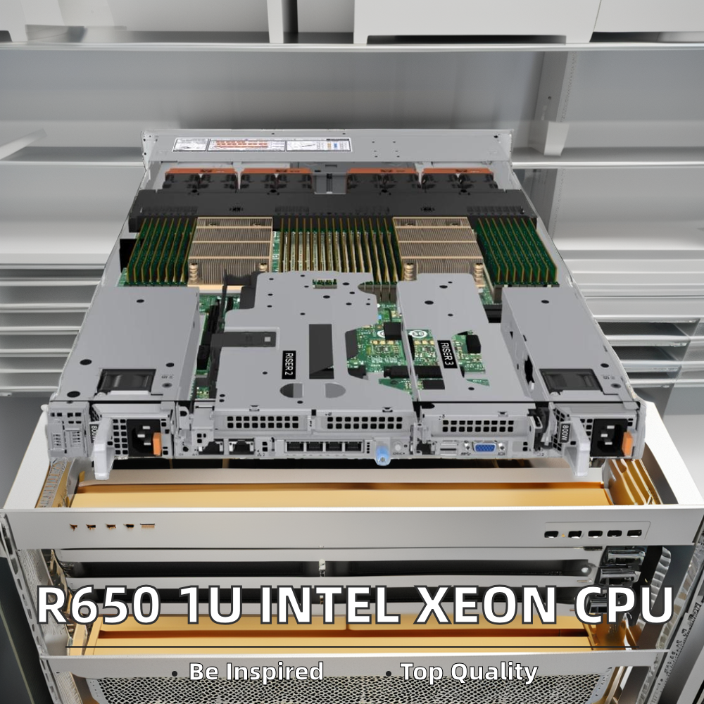 R650xs 1U Rack Server with Intel Xeon CPU DDR4 Memory and SSD/HDD Options OEM Servers Stock