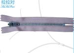 Closed Ended Metal Zips 4# For Trousers , Black Nickel Teeth 27 Inch Metal