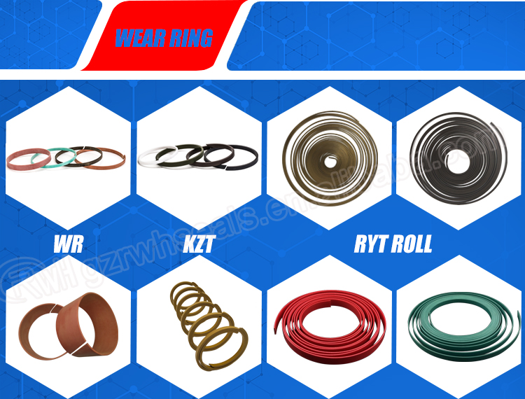 Ptfe Bronze Hydraulic Wear Ring Kzt Hydraulic Piston Oil Seals