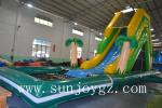 Jungle Inflatable Water Slide On Land Aqua Water Park Kids Amusement Park