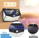 Garden 5.5V 1W 208pcs Led Solar Motion Sensor Wall Light Outdoor